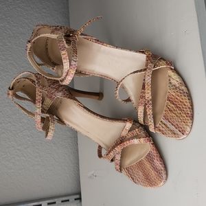 Stuart Weitzman Heels, 6M , Multicolor Strappy